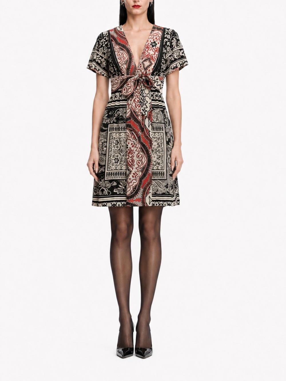 🇺🇸 100% SILK Made in USA Vintage Floral Dress